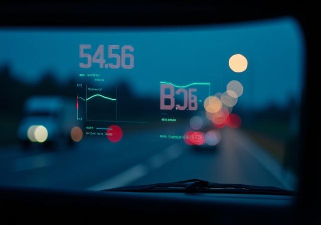Digital temperature monitoring display inside a transport vehicle