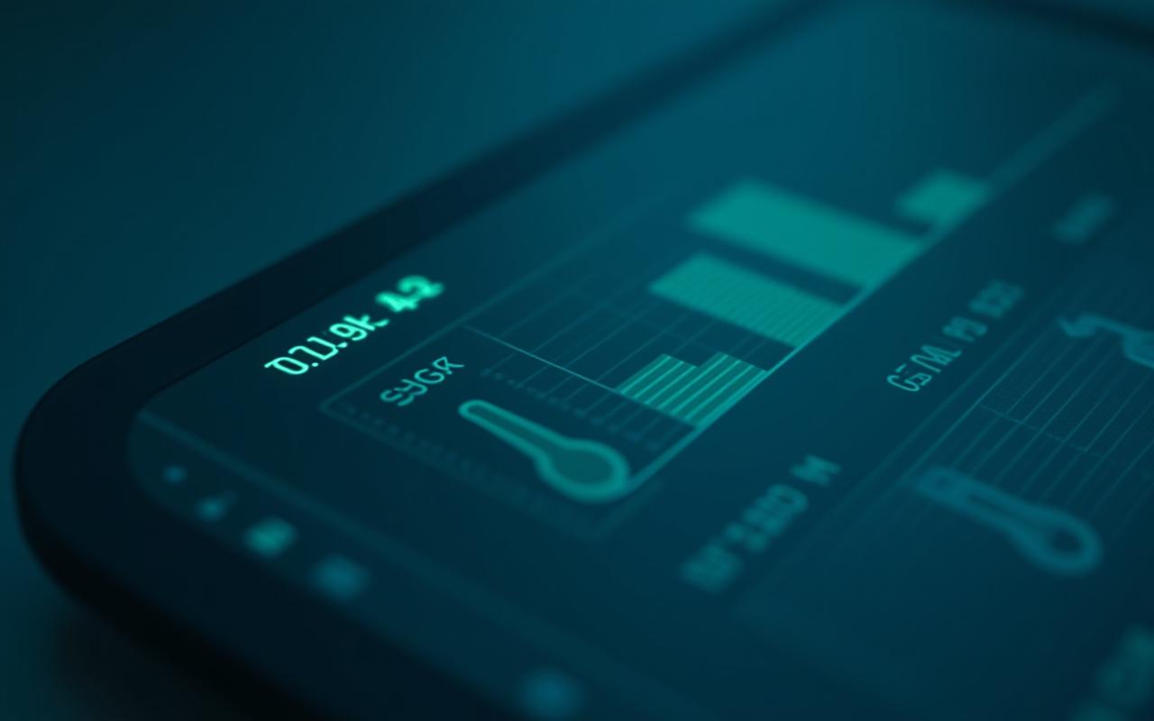 Digital monitoring interface showing real-time temperature logs